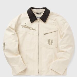 Cream Jacket with Black Collar